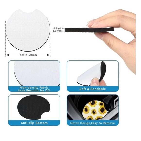 Hand Crafted Car Coasters - Picture 5 of 6